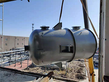 山西雙效MVR蒸發(fā)器安裝現(xiàn)場(chǎng)